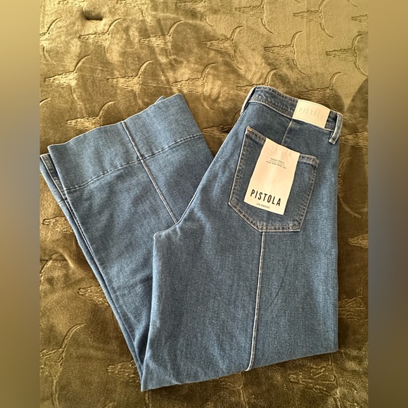 pistola Denim - Pistola high rise wide leg penny ankle jeans